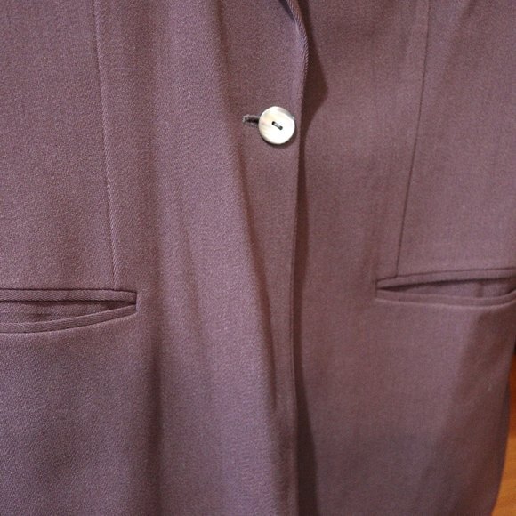 VESTIMENTA SPA Vintage Brown Wool Silk Pant Suit Italy Blazer & Pants 12 - Picture 8 of 16